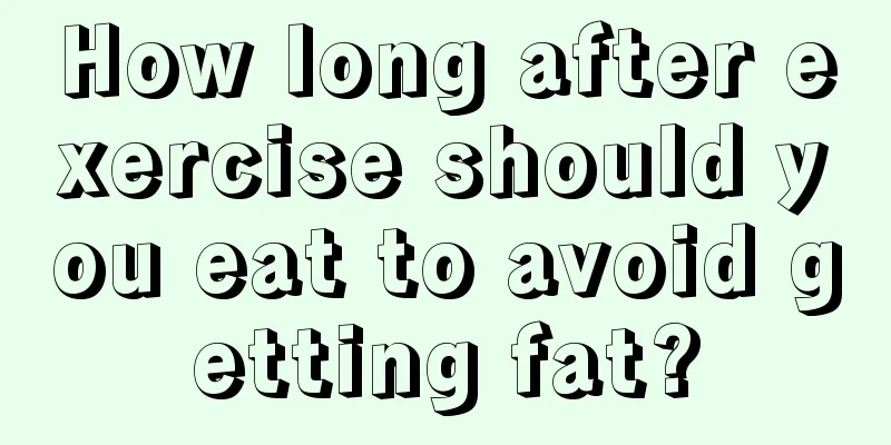 How long after exercise should you eat to avoid getting fat?