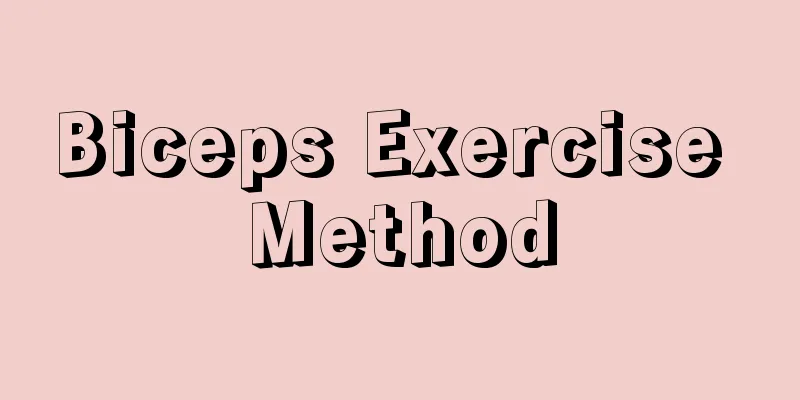 Biceps Exercise Method