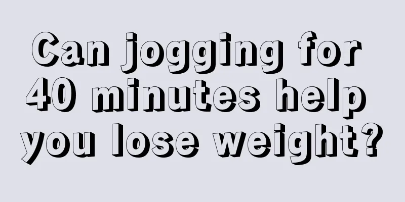 Can jogging for 40 minutes help you lose weight?