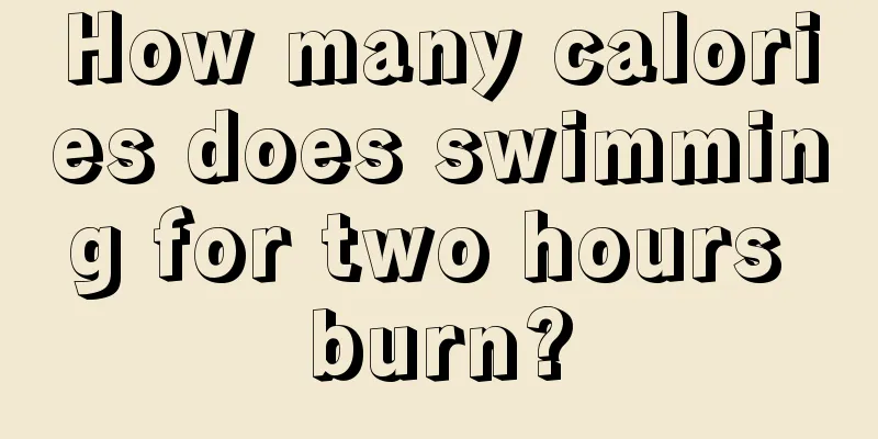 How many calories does swimming for two hours burn?