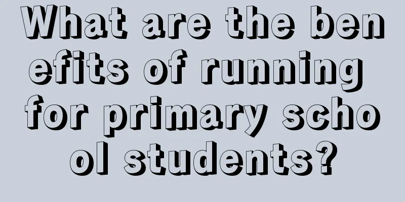 What are the benefits of running for primary school students?