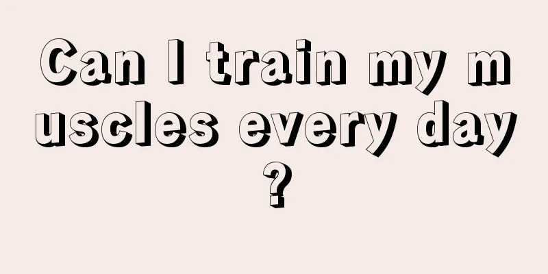 Can I train my muscles every day?