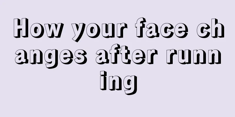 How your face changes after running