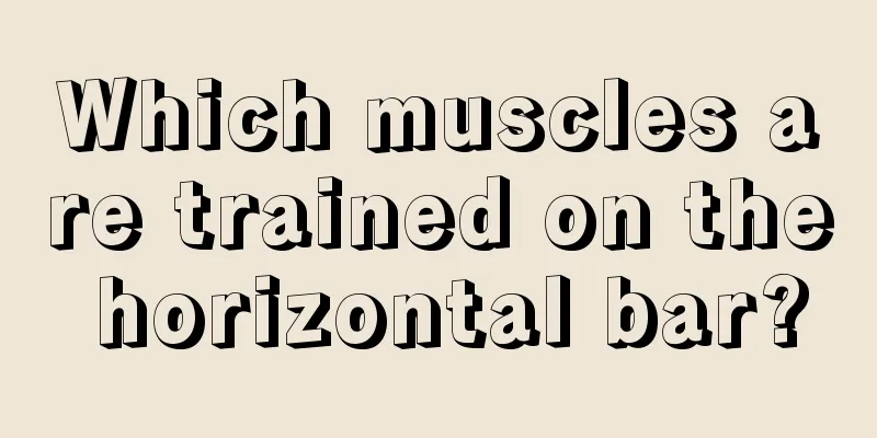 Which muscles are trained on the horizontal bar?