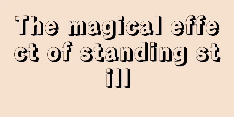 The magical effect of standing still