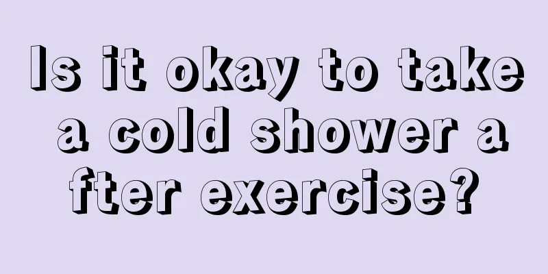 Is it okay to take a cold shower after exercise?