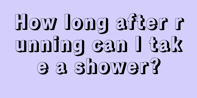 How long after running can I take a shower?