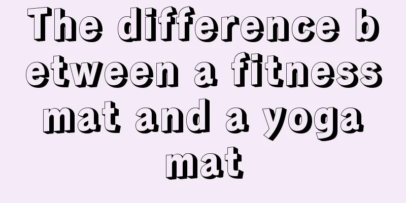 The difference between a fitness mat and a yoga mat