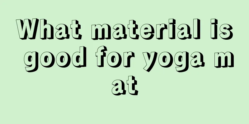 What material is good for yoga mat