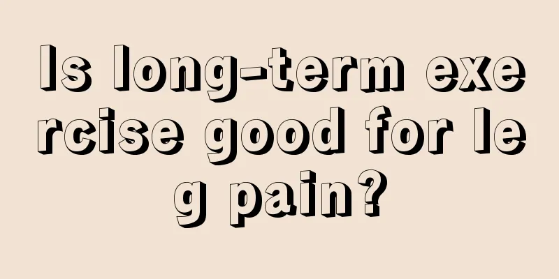 Is long-term exercise good for leg pain?