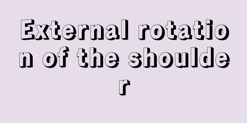 External rotation of the shoulder