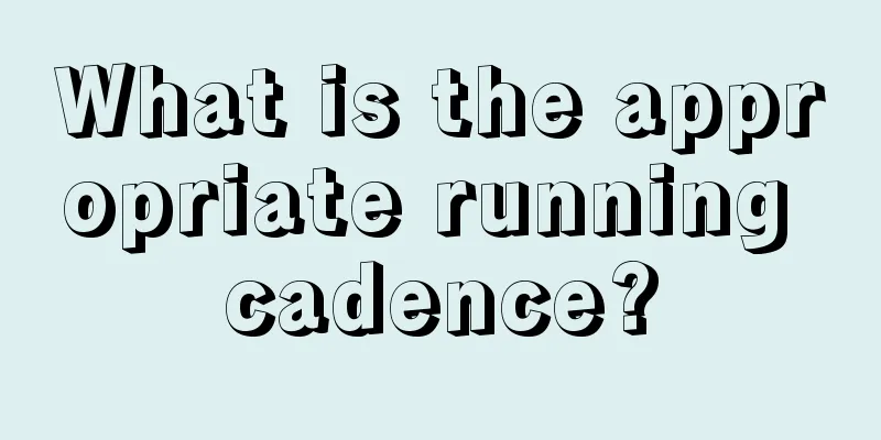 What is the appropriate running cadence?