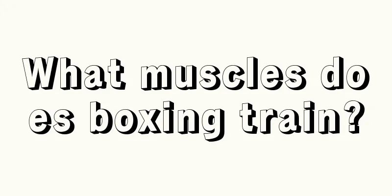 What muscles does boxing train?