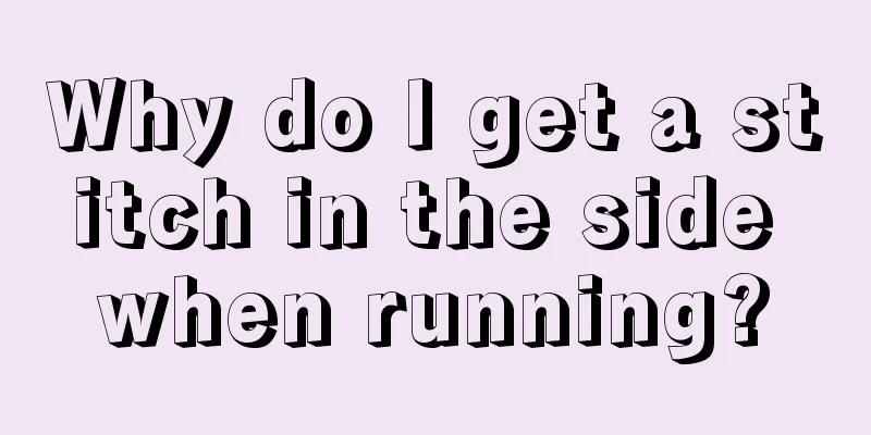 Why do I get a stitch in the side when running?