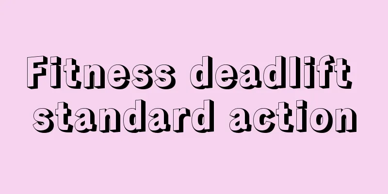 Fitness deadlift standard action