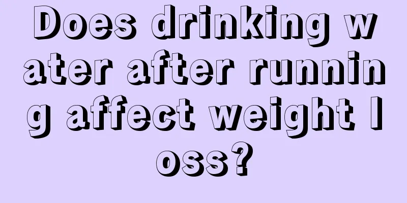 Does drinking water after running affect weight loss?