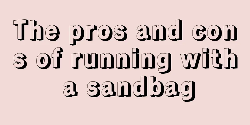 The pros and cons of running with a sandbag