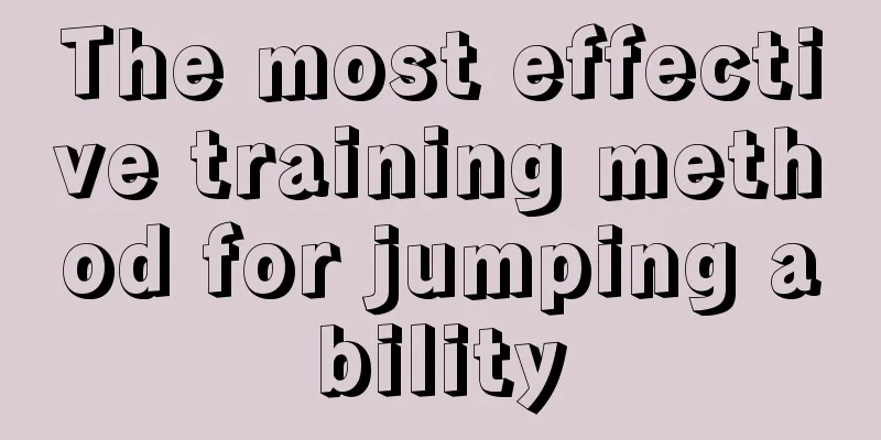 The most effective training method for jumping ability