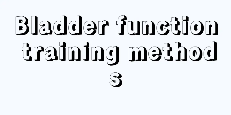 Bladder function training methods