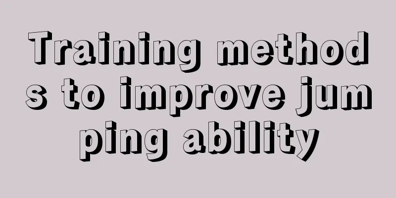 Training methods to improve jumping ability