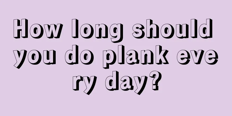 How long should you do plank every day?