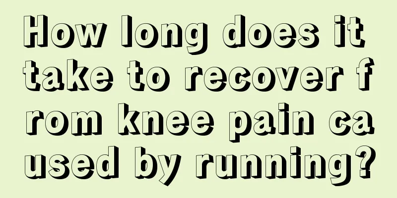 How long does it take to recover from knee pain caused by running?