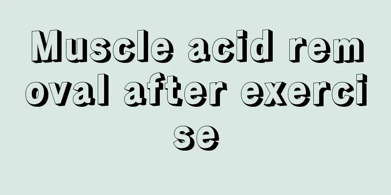 Muscle acid removal after exercise