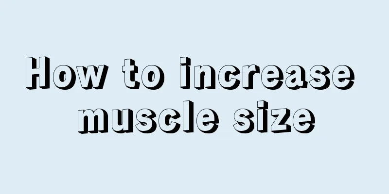 How to increase muscle size