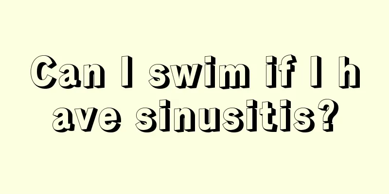 Can I swim if I have sinusitis?