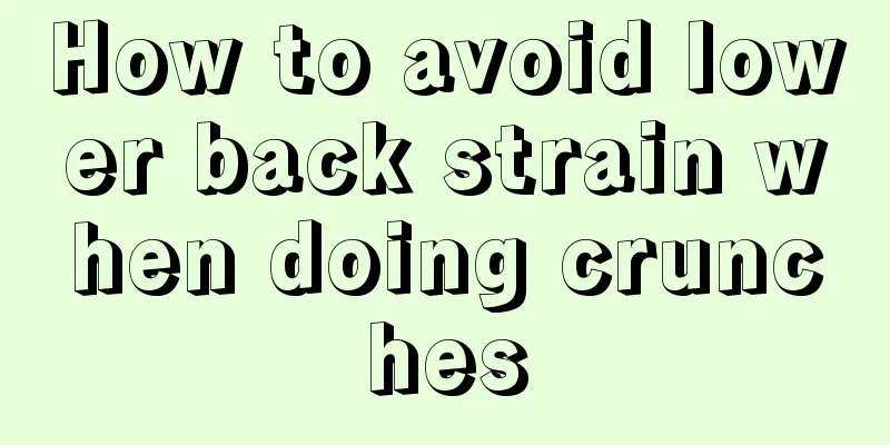 How to avoid lower back strain when doing crunches