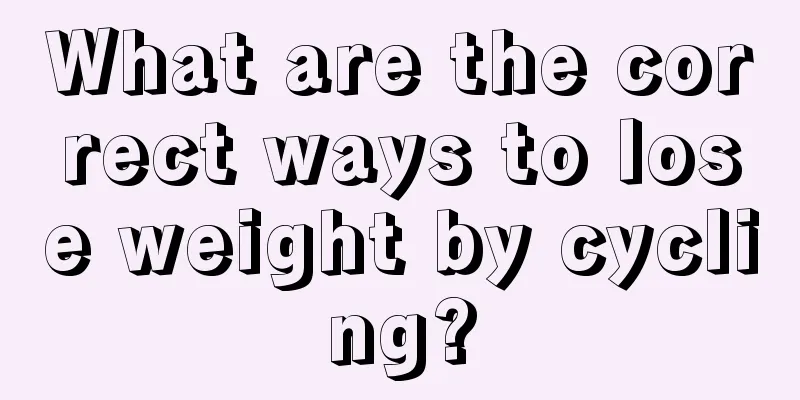 What are the correct ways to lose weight by cycling?