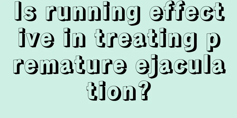 Is running effective in treating premature ejaculation?