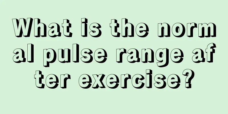 What is the normal pulse range after exercise?