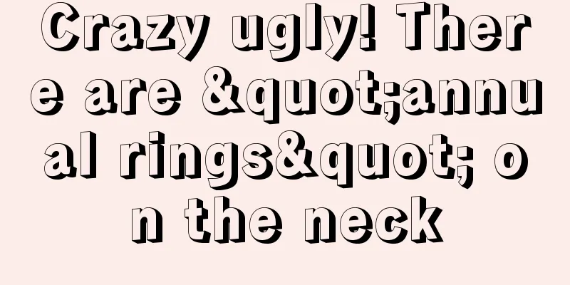 Crazy ugly! There are "annual rings" on the neck