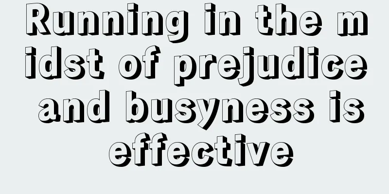 Running in the midst of prejudice and busyness is effective