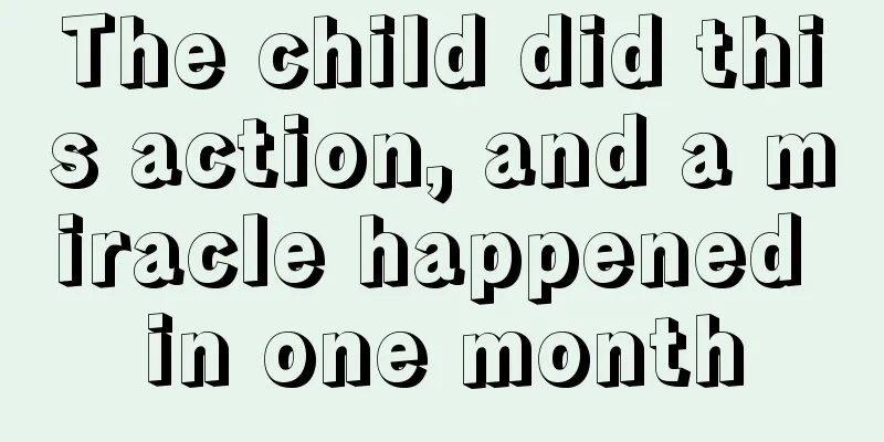 The child did this action, and a miracle happened in one month