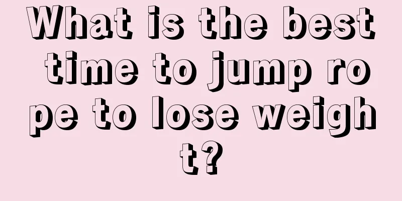 What is the best time to jump rope to lose weight?