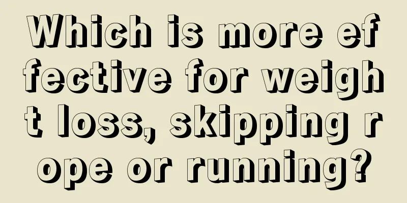 Which is more effective for weight loss, skipping rope or running?