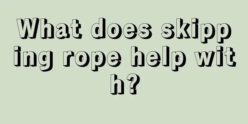 What does skipping rope help with?