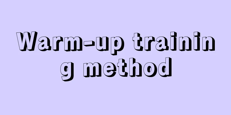 Warm-up training method