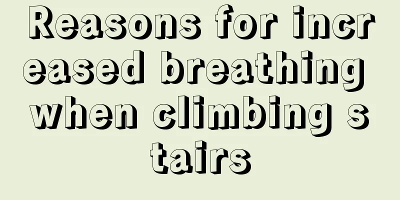 Reasons for increased breathing when climbing stairs