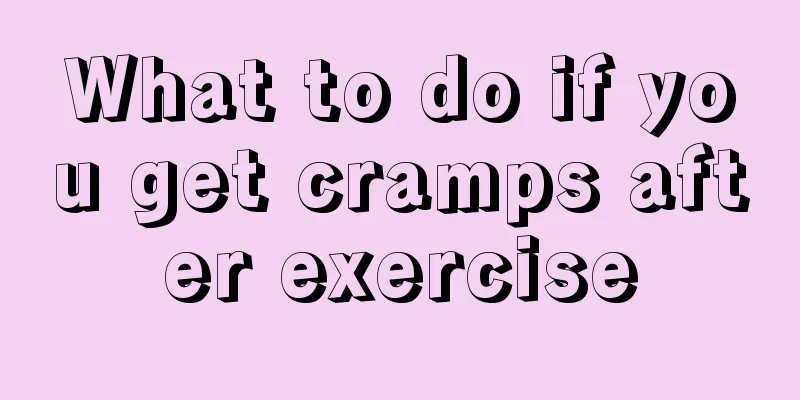 What to do if you get cramps after exercise