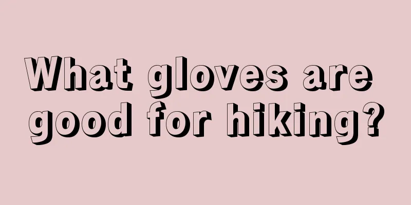 What gloves are good for hiking?