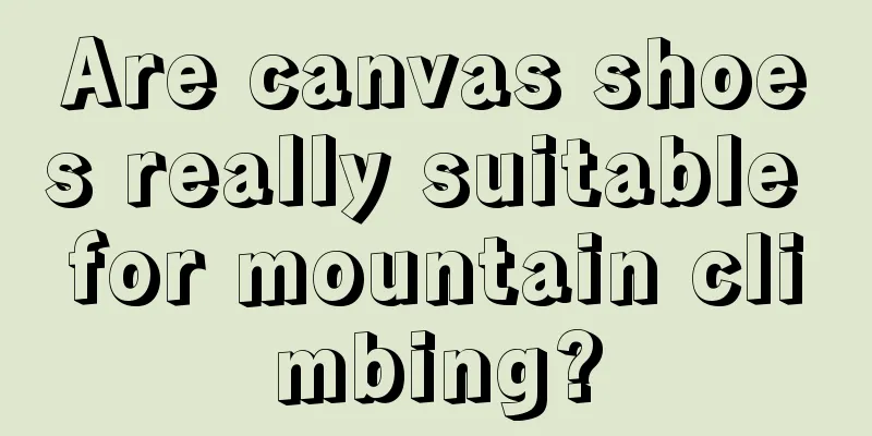 Are canvas shoes really suitable for mountain climbing?