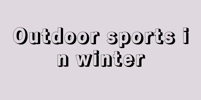 Outdoor sports in winter