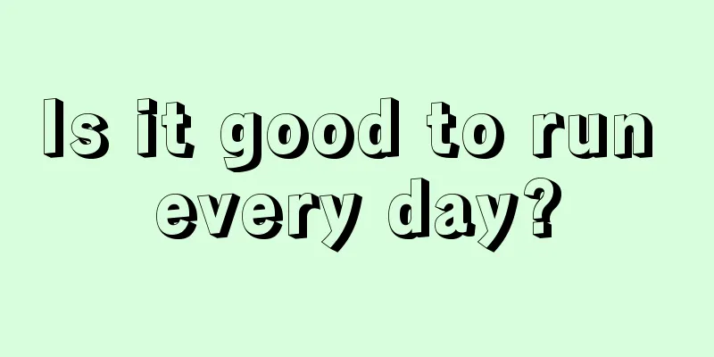 Is it good to run every day?