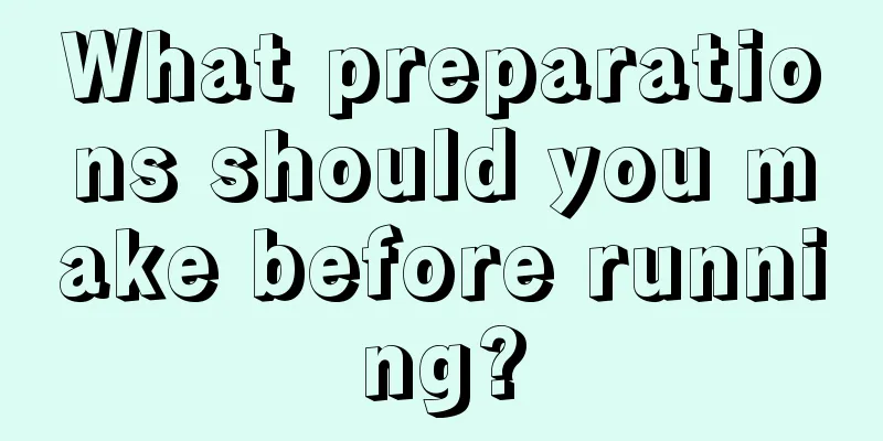 What preparations should you make before running?