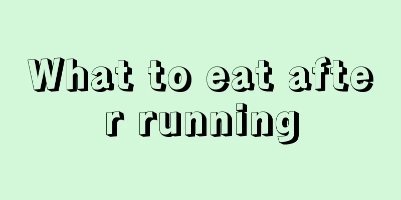 What to eat after running