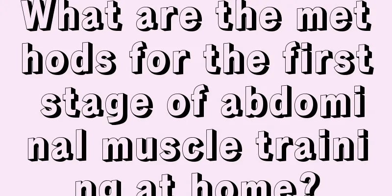 What are the methods for the first stage of abdominal muscle training at home?