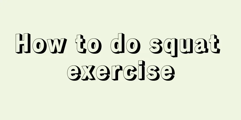 How to do squat exercise